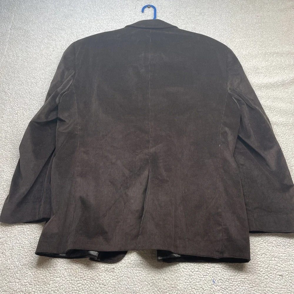 Stafford Sport Coat Mens 50R Brown Essentials Corduroy‎ Classic Fit Blazer